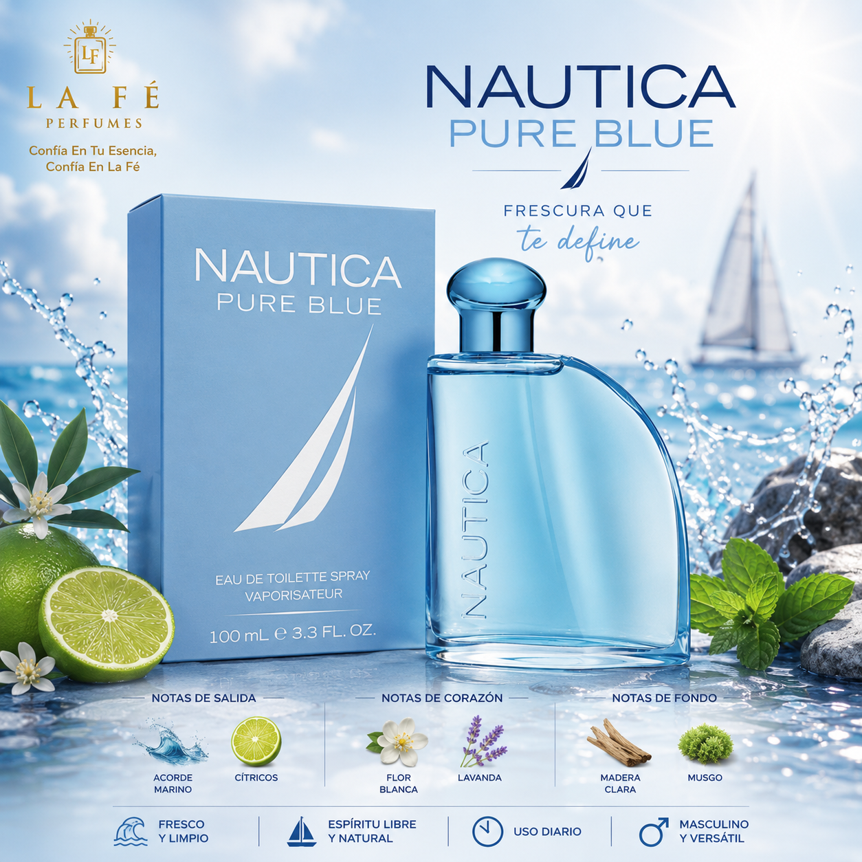 Nautica Pure Blue Men 100ml EDT